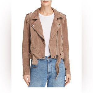 BLANK NYC Suede Moro Jacket XS, French taupe
